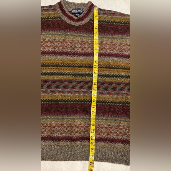 LANDS END Shetland 100% wool LARGE Sweater for LADIES made in United Kingdom - Picture 7 of 7